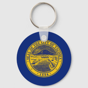Tacoma (Washington) City flag Keychain
