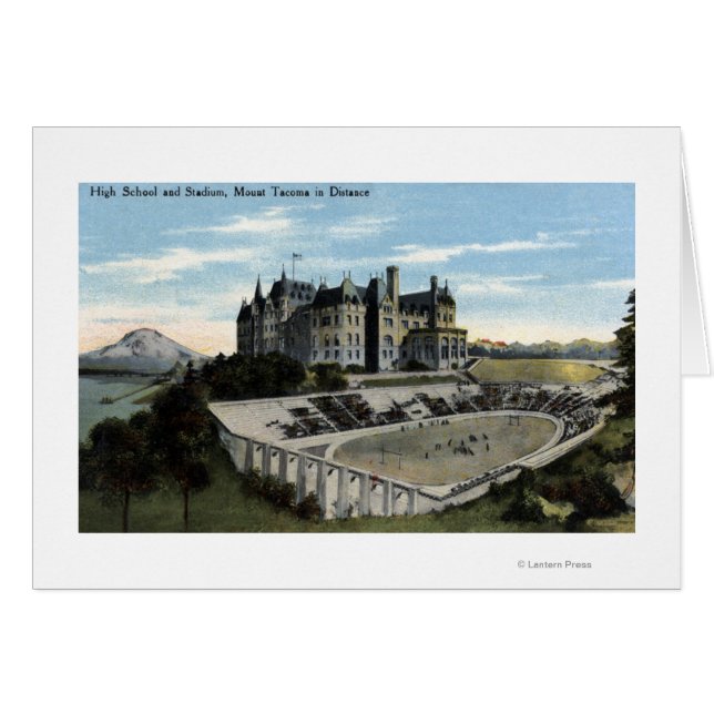 Tacoma, Washington - Vue du lycée (Devant horizontal)