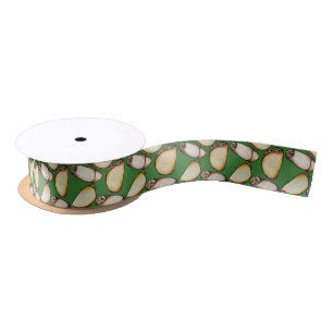 Tacos and Burritos pattern Satin Ribbon