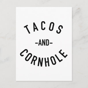 Tacos and Cornhole Postcard