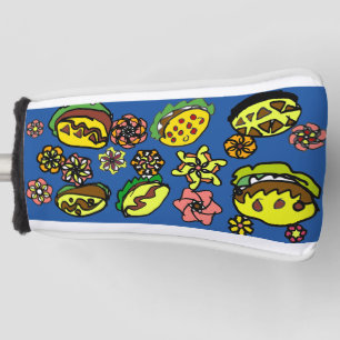 Tacos and flowers  golf head cover