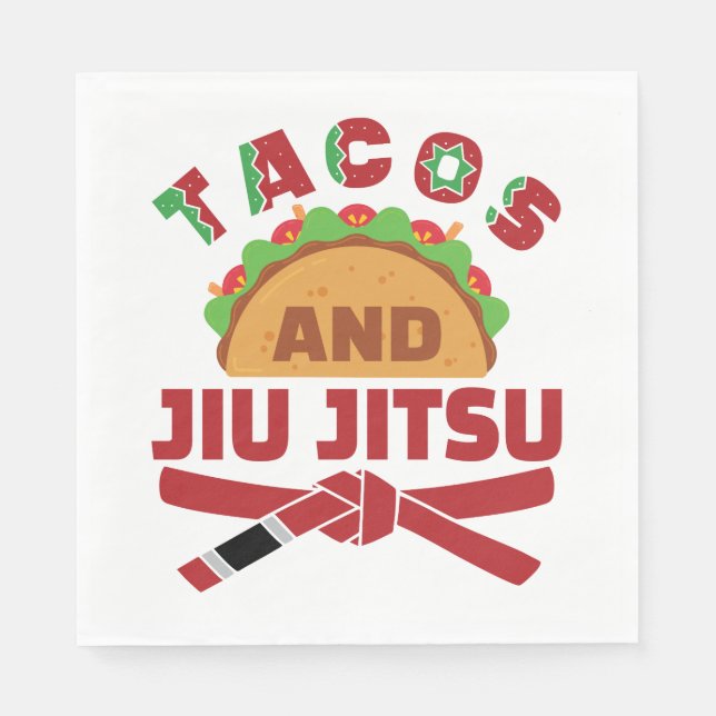 Tacos and Jiu Jitsu Napkin (Front)