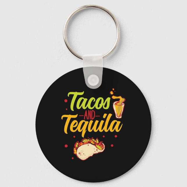 Tacos And Tequila Cinco De Mayo  Keychain (Front)