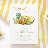 Tacos and Tequila Mexican 30th Birthday Party