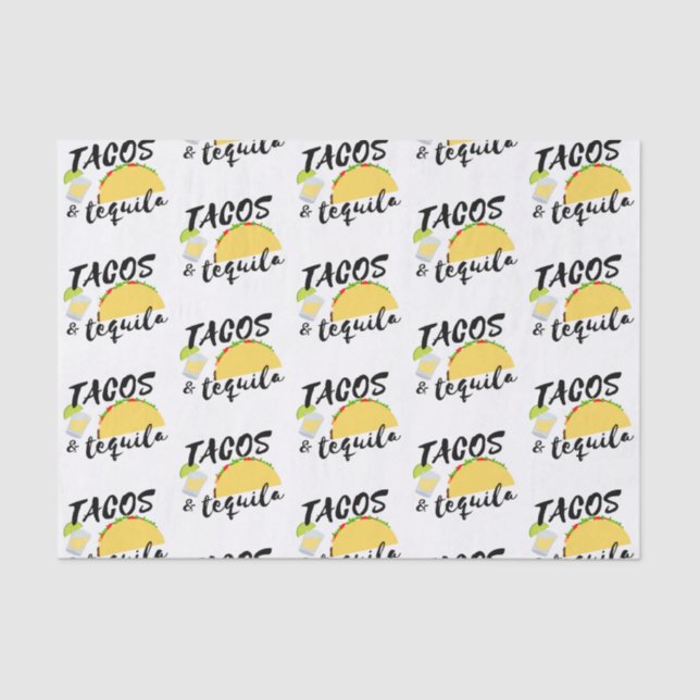 Tacos and Tequila Tissue Paper (Front)