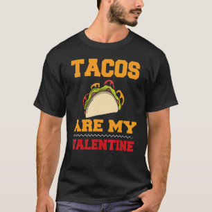 Tacos are my Valentine Valentines Day Boys Kids M T-Shirt