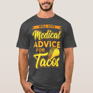 Tacos Avocado Funny Sarcasm Taco Retro Nacho Lover T-Shirt