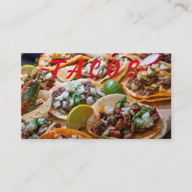 Tacos carte de visite (Devant)