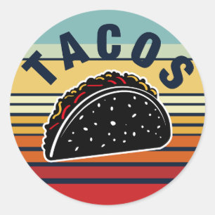 Tacos Classic Round Sticker