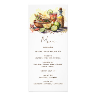 Tacos food fiesta party. Mexican food cafe menu