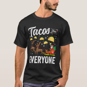 Tacos For Everyone Christmas Taco Funny Xmas Santa T-Shirt