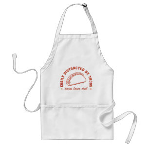 Tacos lover club Mexican food funny Standard Apron