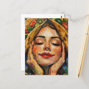 Tacos on my Mind Woman Postcard