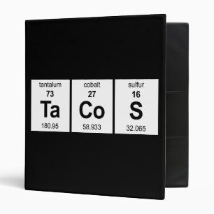 TaCoS Periodic Table Binder