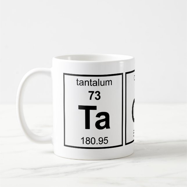TaCoS Periodic Table Coffee Mug (Left)