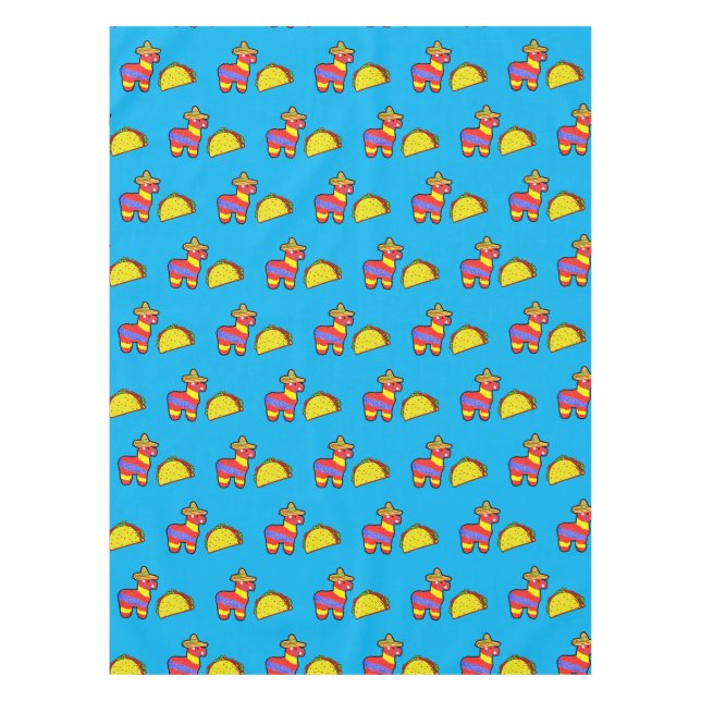 Tacos + Pinatas Tablecloth (Front)