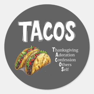 TACOS Prayer Sticker