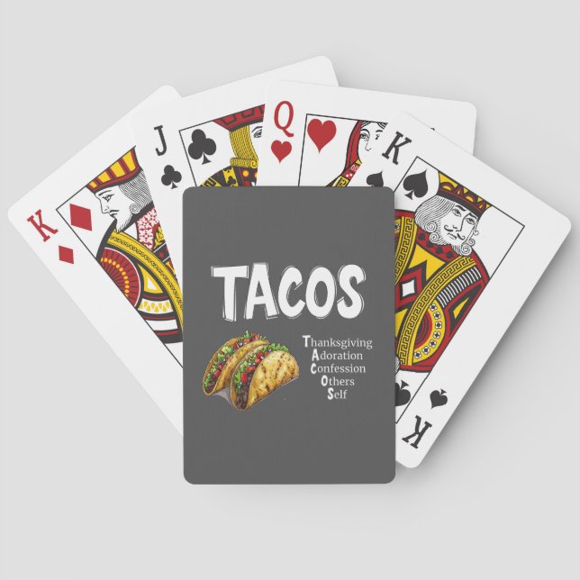 TACOS Prière Classique Cartes de Jeu (dos)