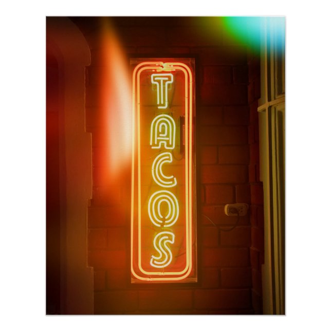 Tacos Sign Typographic Image Taco Art Word Text Ar (Front)