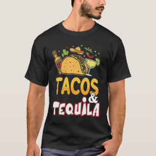 Tacos Tequila T-Shirt drôle pour les amateurs de t