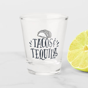 Tacos & Tequila   Taco Tuesday Housewarming Gift  Shot Glass