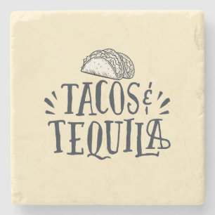 Tacos & Tequila Taco Tuesday Housewarming Gift Stone Coaster