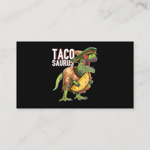 Tacosaurus Cinco De Mayo Dinosaur Taco Party Gift Business Card