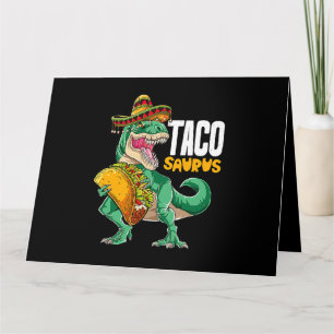 Tacosaurus Shirt Taco Cinco De Mayo Dinosaur T Rex Card