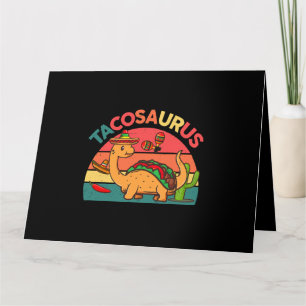 Tacosaurus Shirt Toddler Kids Funny Taco Dinosaur Card