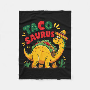 Tacosaurus t-rex taco dinosaur fleece blanket