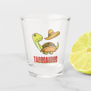 Tacosaurus Taco Dinosaur Cinco De Mayo Shot Glass