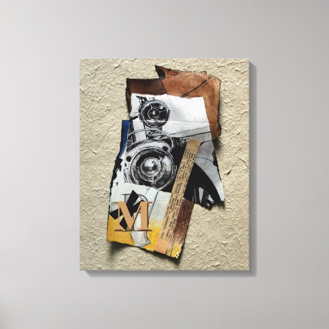 Tacot Banger with Customizable Monogram Canvas Print (Front)