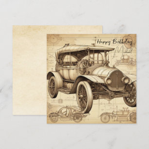 Tacot Faux Vintage illustration personalized SC