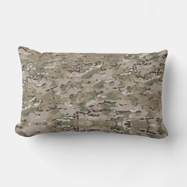 Tactical Camo Pattern Lumbar Pillow (Front)