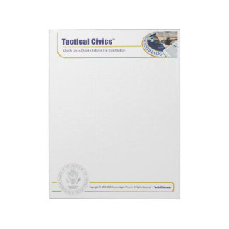 Tactical Civics™  bloc-notes 5,5" x 6" - 40 pages