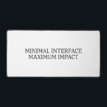 Tactical Foundation | Minimal Interface Command  Desk Mat<br><div class="desc">Every impact starts here. This expansive,  high-contrast mat provides a seamless surface for your hardware,  ensuring your primary interface remains clean and focused.</div>