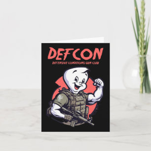 Tactical Ghost Cute Ghost Halloween Spooky Season Card