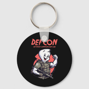Tactical Ghost Cute Ghost Halloween Spooky Season Keychain