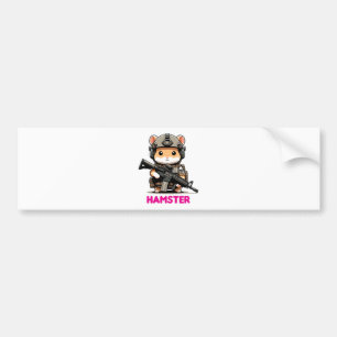 Tactical Hamster Bumper Sticker