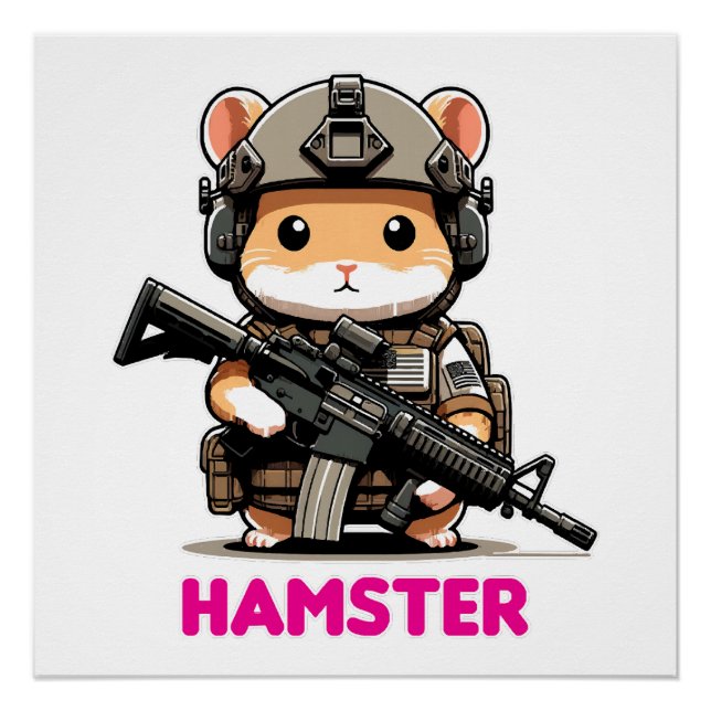 Tactical Hamster Poster (Front)