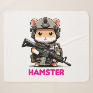Tactical Hamster Sherpa Blanket