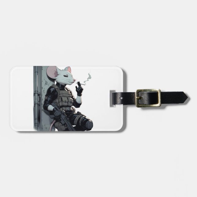 Tactical Mouse Luggage Tag (Front Horizontal)