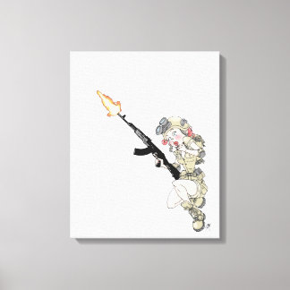 "Tactical Pinup - Oopsie" print by Jaime Munt