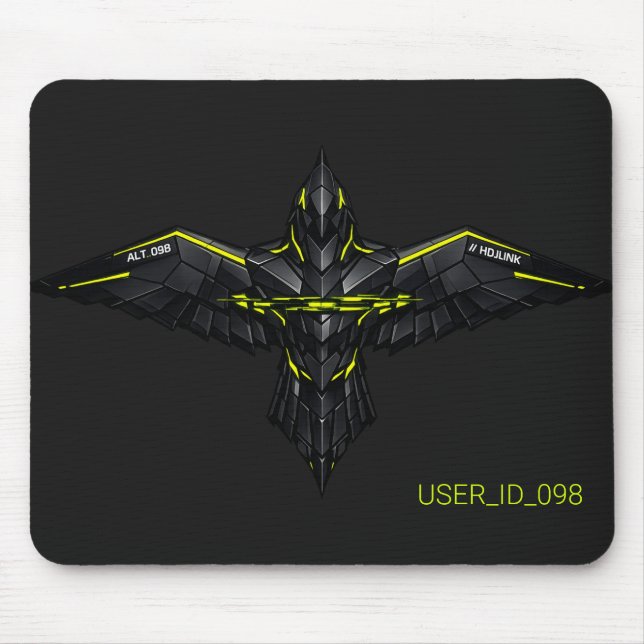Tactical RAVEN_CORE Gamer Mouse Pad - Acid Green T (Front)