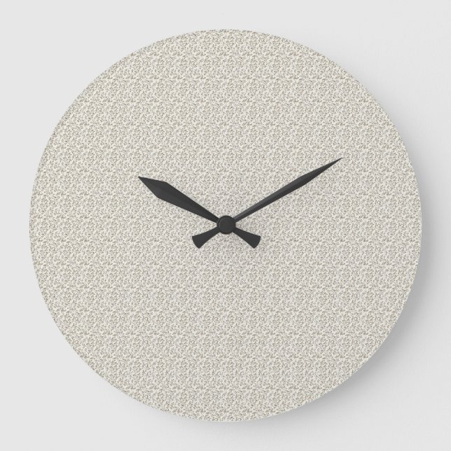 Tactile 1940s Soft Mauve & Olive Primrose Large Clock (Front)