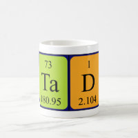 Tad periodic table name mug