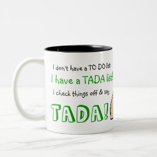 TADA List Two-Tone Coffee Mug