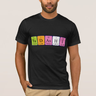 Tadashi periodic table name shirt