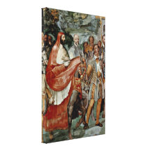 Taddeo Zuccari - Frescoes from the Villa Farnese Stretched Canvas Print