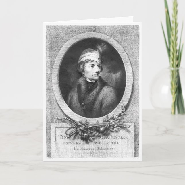 Tadeusz Kosciuszko , engraved by Christiaan Card (Front)